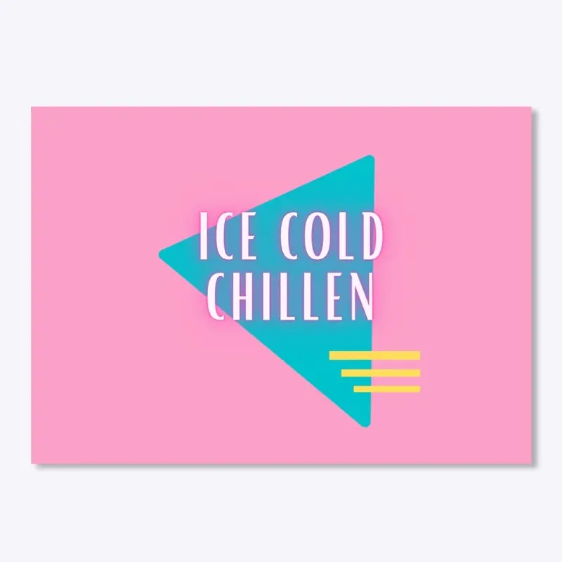 Retro Cold Chillen Logo Line